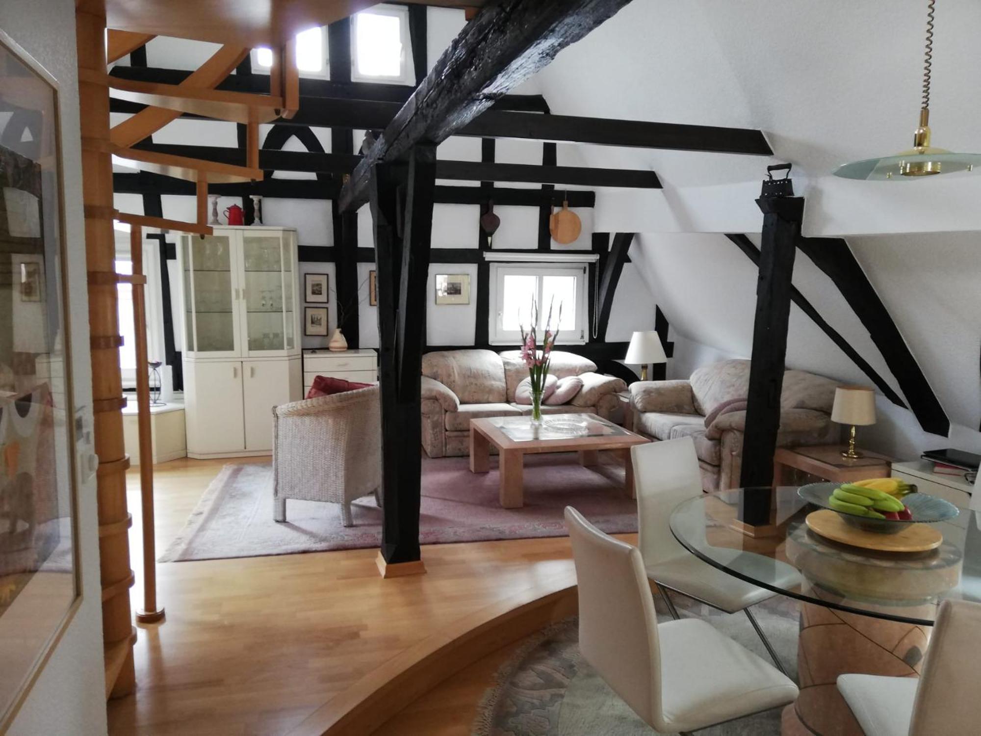 Penthouse Im Historischen Fachwerkhaus Mit Grosser Dachterrasse An Zentralster Lage Boppard Eksteriør billede